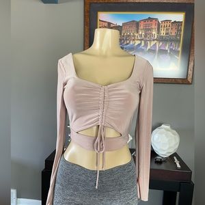 Saints 21 ivory cropped top size S